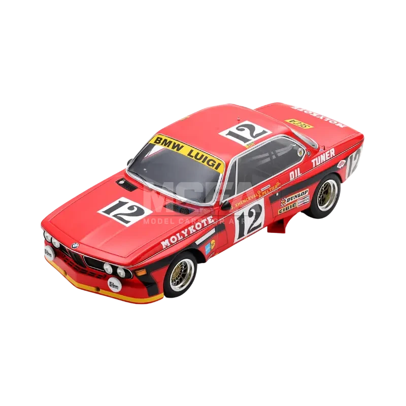SPARK BMW 3.0 CSi No 12 24 Hours of Spa 1974 model in 1:18 scale