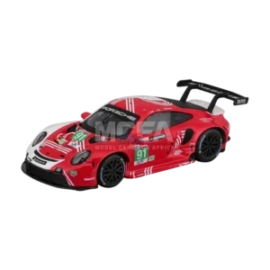 Bburago Porsche 911 RSR-19 No 91 Le Mans 2020 model in 1:43 scale
