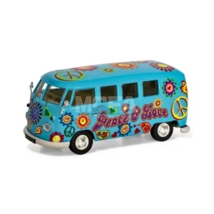 Corgi Volkswagen Campervan Peace, Love and Freedom model in 1:43 scale.