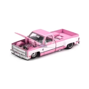 KAIDOHOUSE x MINI GT Chevrolet Silverado Dually Vintage Spec V2 1:64 in pale pink metallic