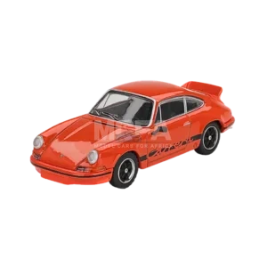 MINI GT Porsche 911 Carrera RS 2.7 in tangerine with black livery 1:64