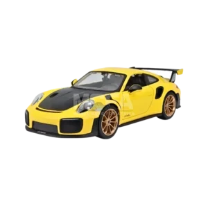 Maisto Porsche 911 GT2 RS yellow and black model in 1:24 scale