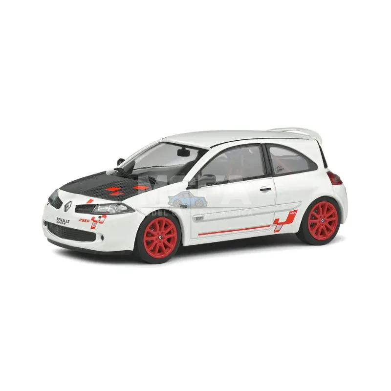 Preowned Solido Renault Megane R26-R Blanc Glacier 2009 1:43 scale model