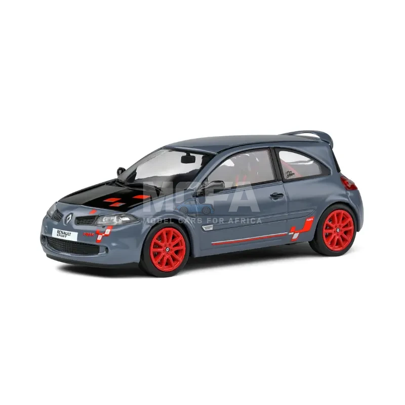 Preowned Solido Renault Megane 2 R26-R Moonstone Grey 1:43 scale model