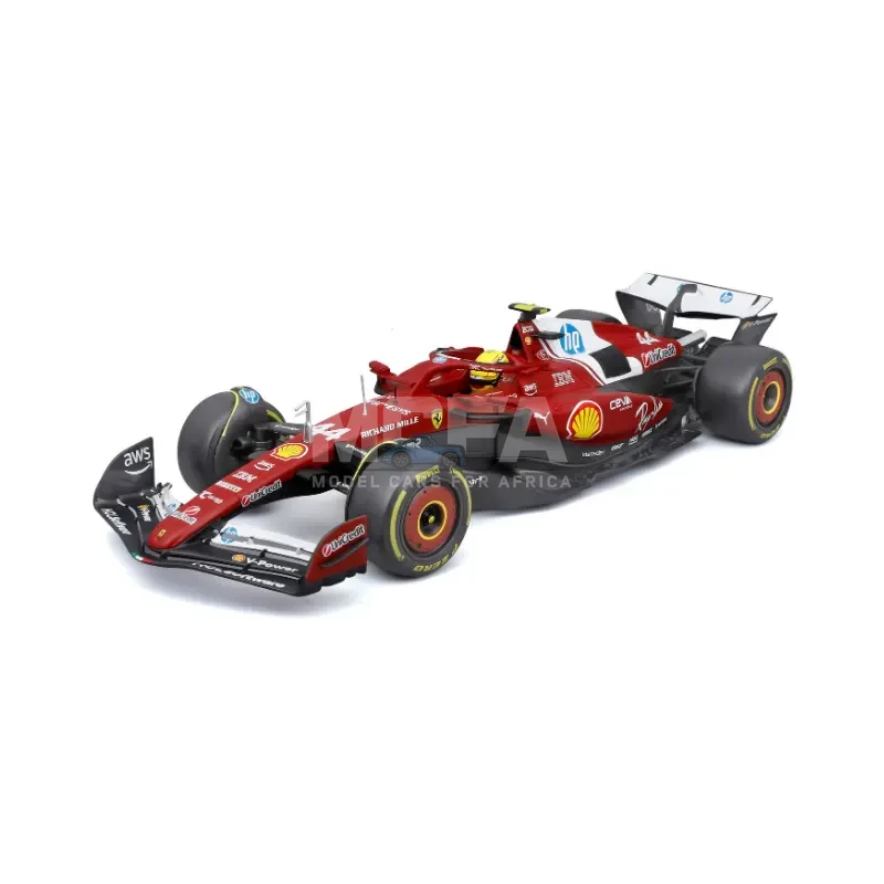 Bburago Ferrari SF-25 Lewis Hamilton No 44 Formula 1 model car in 1:18 scale