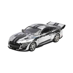 MINI GT Shelby GT500 Dragon Snake Concept in Chrome Silver, left-hand drive, 1:64 scale
