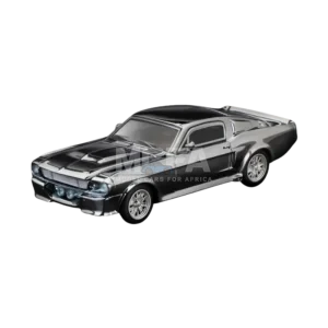 POP RACE Shelby Mustang GT500 Silver Chrome 1:64