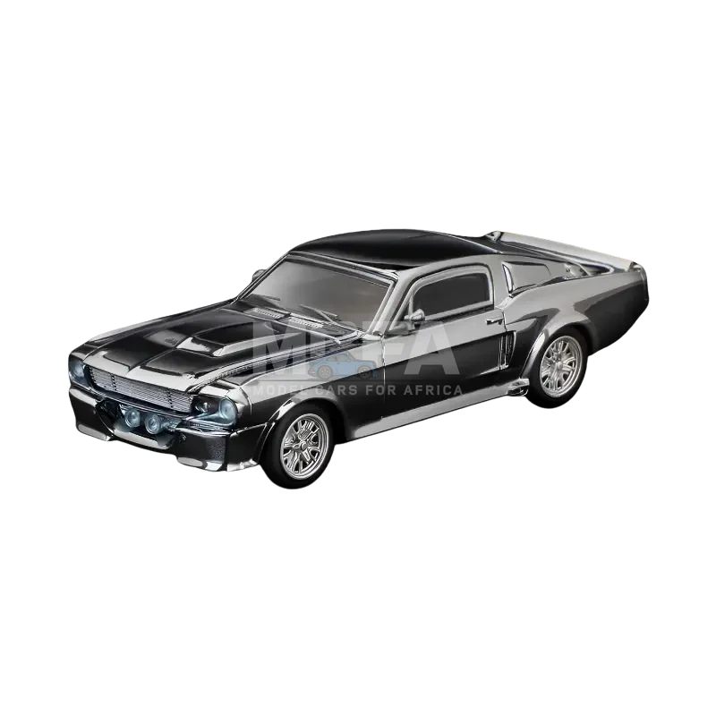 POP RACE Shelby Mustang GT500 Silver Chrome 1:64