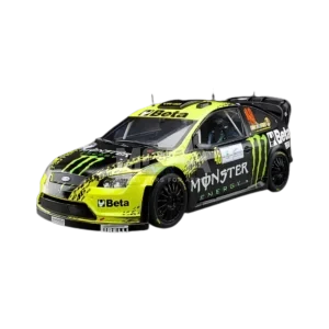 Sun Star Ford Focus RS WRC08 No 46 Valentino Rossi rally car model in 1:18 scale